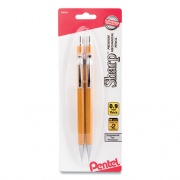 Pentel Sharp Mechanical Pencil, 0.9 mm, HB (#2.5), Black Lead, Yellow Barrel, 2/Pack (P209BP2K6)