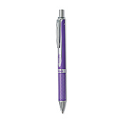 Pentel EnerGel Alloy RT Gel Pen, Retractable, Medium 0.7 mm, Violet Ink, Violet Barrel (PENBL407VV)