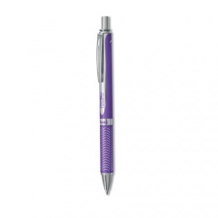 Pentel EnerGel Alloy RT Gel Pen, Retractable, Medium 0.7 mm, Violet Ink, Violet Barrel (BL407VV)