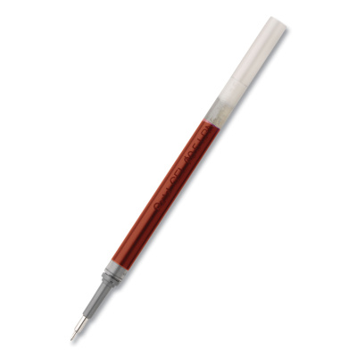 REFILL FOR PENTEL ENERGEL RETRACTABLE LIQUID GEL PENS, NEEDLE TIP, FINE POINT, RED INK (LRN5B)