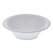 Pactiv Evergreen Placesetter Satin Non-Laminated Foam Dinnerware, Bowl, 12 oz, 6" dia, White, 1,000/Carton (YTH100120000)