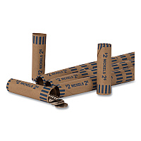 Pap-R Products Preformed Tubular Coin Wrappers, Nickels, $2, 1000 Wrappers/Box (CTX20005)