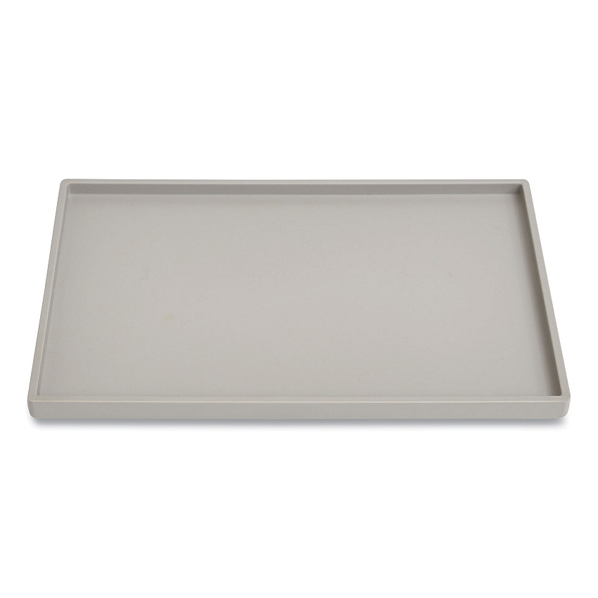 TRU RED Slim Stackable Plastic Mail and Supplies Tray, 1 Section, #6 1/4 to #16 Envelopes, 6.85 x 9.88 x 0.47, Gray (TUD24380419)