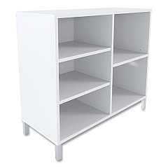 Union & Scale Essentials Laminate Bookcase, Five-Shelf, 36w x 15d x 31.6h, White (UOS24398965)
