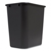 Coastwide Professional Open Top Indoor Trash Can, Plastic, 3.5 gal, Black (540500)