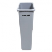 Coastwide Professional Slim Open Top Trash Can, Plastic, 23 gal, Gray (2625783)