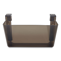TRU RED Unbreakable Plastic Wall File, Letter Size, 13" x 3.69" x 7.17", Smoke (TUD24380789)