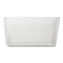 TRU RED Unbreakable Plastic Wall File, Letter Size, 13" x 3.69" x 7.16", Clear (TUD24380809)