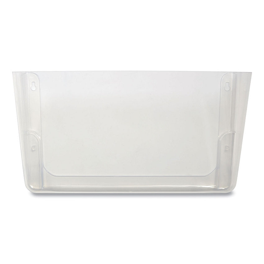 TRU RED Unbreakable Plastic Wall File, Letter Size, 13" x 3.69" x 7.16", Clear (TUD24380809)