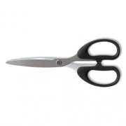 TRU RED Ambidextrous Stainless Steel Scissors, 8" Long, 3.86" Cut Length, Black Straight Symmetrical Handle (24380499)
