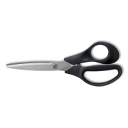 TRU RED Stainless Steel Scissors, 7" Long, 2.64" Cut Length, Black Straight Handle (24380495)
