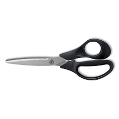 TRU RED Stainless Steel Scissors, 8" Long, 3.58" Cut Length, Straight Black Handle (TUD24380510)