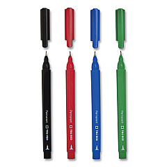 TRU RED Permanent Marker, Pen-Style, Extra-Fine Needle Tip, Assorted Colors, 12/Pack (TUD24376652)