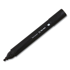 TRU RED Permanent Marker, Tank-Style, Medium Chisel Tip, Black, 36/Pack (TUD24376642)