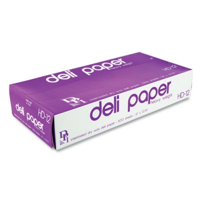 Durable Packaging Interfolded Deli Sheets, 10.75 x 12, Heavyweight, 500 Sheets/Box, 12 Boxes/Carton (HD12)
