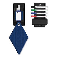 TRU RED Dry Erase Marker, Pen-Style, Fine Bullet Tip, Assorted Colors, 4/Kit (TUD24398947)