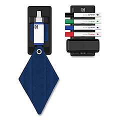 TRU RED Dry Erase Marker, Tank-Style, Medium Chisel Tip, Assorted Colors, 4/Kit (TUD24398950)