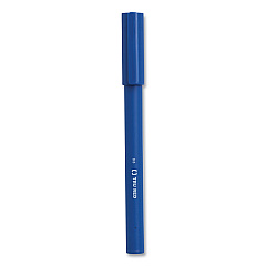 TRU RED Quick Dry Gel Pen, Stick, Fine 0.5 mm, Blue Ink, Blue Barrel, Dozen (TUD24377023)