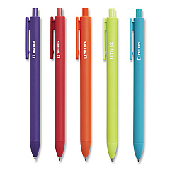 TRU RED Quick Dry Gel Pen, Retractable, Medium 0.7 mm, Assorted Ink and Barrel Colors, 5/Pack (TUD24377024)