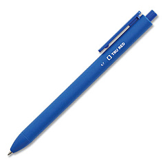 TRU RED Quick Dry Gel Pen, Retractable, Medium 0.7 mm, Blue Ink, Blue Barrel, Dozen (TUD24377029)