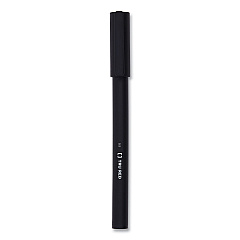 TRU RED Quick Dry Gel Pen, Stick, Fine 0.5 mm, Black Ink, Black Barrel, Dozen (TUD24377030)