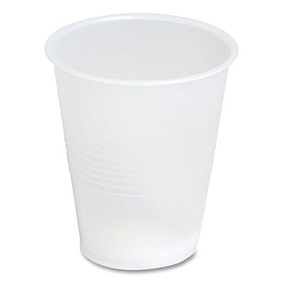 Perk Plastic Cold Cups, 7 oz, Clear, 100/Pack (PRK24393963)
