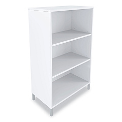 Union & Scale Essentials Laminate Bookcase, Three-Shelf, 28w x 15d x 45.6h, White (UOS24398963)