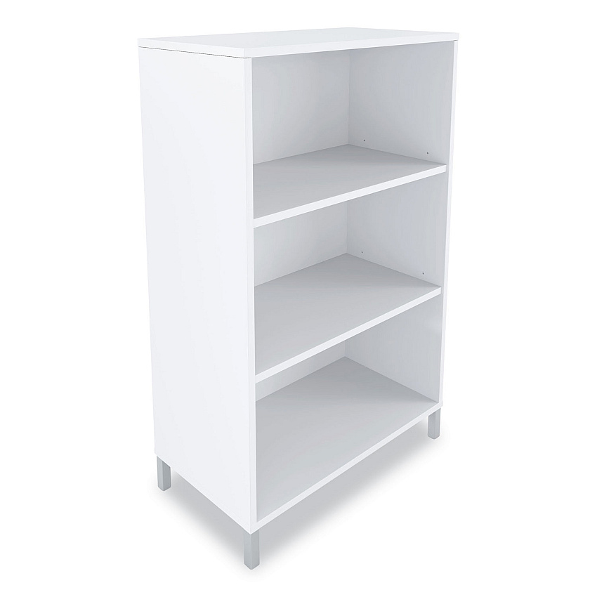 Union & Scale Essentials Laminate Bookcase, Three-Shelf, 28w x 15d x 45.6h, White (UOS24398963)