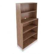 Union & Scale Essentials Laminate Bookcase, Five-Shelf, 35.8w x 14.9d x 72h, Espresso (24398972)