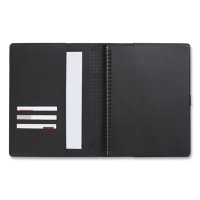 TRU RED Soft-Cover Notebook Folio Set, 1-Subject, Narrow Rule, Black Cover, (80) 9.5 x 6.5 Sheets (TUD24377306)