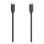 NXT Technologies Braided Apple Lightning Cable to USB-C Cable, 6 ft, Black (NXT24411019)