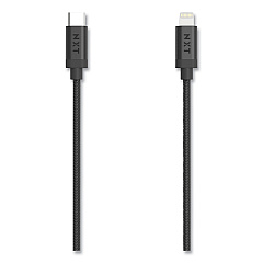 NXT Technologies Braided Apple Lightning Cable to USB-C Cable, 6 ft, Black (NXT24411019)
