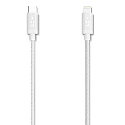 NXT Technologies Braided Apple Lightning Cable to USB-C Cable, 6 ft, White (NXT24411020)