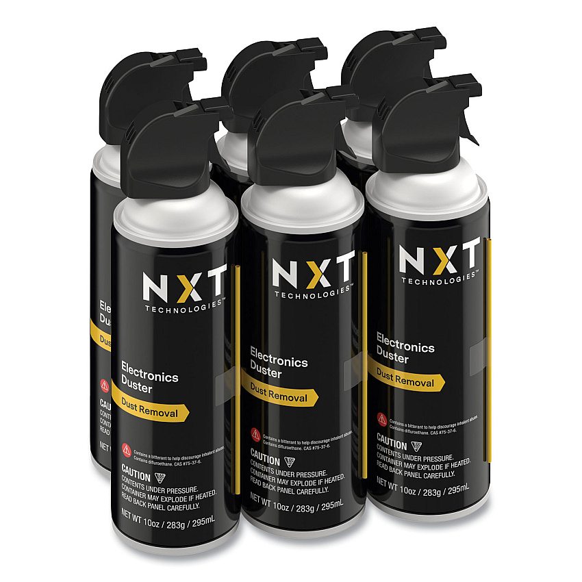 NXT Technologies Electronics Air Duster, 10 oz Can, 6/Pack (NXT24401447)