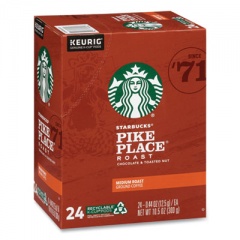 Starbucks Pike Place Coffee K-Cups Pack, 24/Box (011111156)
