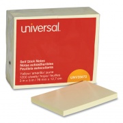 Universal Self-Stick Note Pads, 3" x 5", Yellow, 100 Sheets/Pad, 12 Pads/Pack (35672)