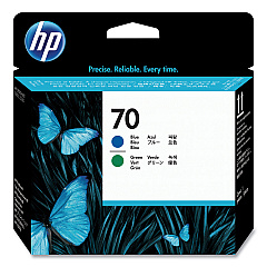HP 70, (HEWC9408A) Blue/Green Printhead