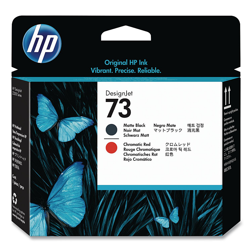 HP 73, (CD949A) Chromatic Red/Matte Black Printhead