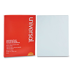 Universal Laminating Pouches, 5 mil, 9" x 11.5", Gloss Clear, 100/Pack (UNV84624)