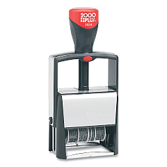 COSCO 2000PLUS Classic Line Message Dater, Self-Inking, 12 Phrases, 5 Years, 1.75 x 0.25, Black (COS11227010173)