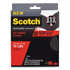 Scotch Extreme Fasteners, 1" x 10 ft, Black (MMMRF6761)