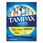 Tampax Pearl Tampons, Regular, 18/Box (00454)