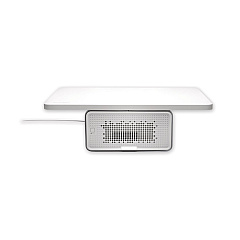 Kensington FreshView Wellness Monitor Stand with Air Purifier, For 27" Monitors, 22.5" x 11.5" x 5.4", White, Supports 200 lbs (KMW55460)