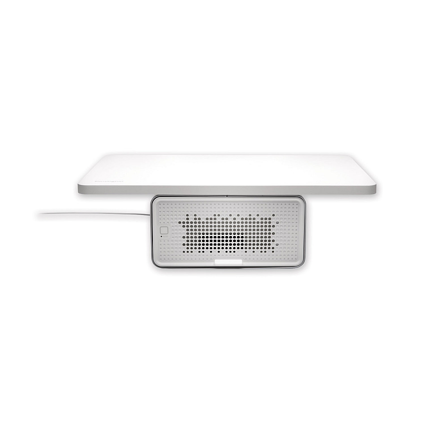Kensington FreshView Wellness Monitor Stand with Air Purifier, For 27" Monitors, 22.5" x 11.5" x 5.4", White, Supports 200 lbs (KMW55460)