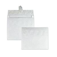 Survivor Lightweight 14 lb Tyvek Open End Expansion Mailers, #15 1/2, Square Flap, Redi-Strip Adhesive Closure, 12 x 16, White, 100/CT (QUAR4650)