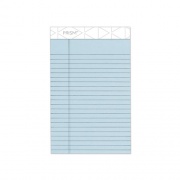 TOPS Prism + Colored Writing Pads, Narrow Rule, 50 Pastel Blue 5 x 8 Sheets, 12/Pack (63020)