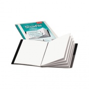 Cardinal ShowFile Display Book with Custom Cover Pocket, 12 Letter-Size Sleeves, Black (50132)