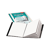 Cardinal ShowFile Display Book with Custom Cover Pocket, 12 Letter-Size Sleeves, Black (CRD50132)