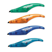AbilityOne 7510016857914 SKILCRAFT Precision Liner Correction Tape, Non-Refillable, Asst Color Applicators; 0.2" x 19.8 ft, 4/Pack