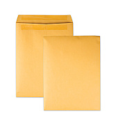 Quality Park Redi-Seal Catalog Envelope, #12 1/2, Cheese Blade Flap, Redi-Seal Adhesive Closure, 9.5 x 12.5, Brown Kraft, 100/Box (QUA43667)